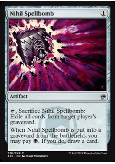 (英)【Foil】虚無の呪文爆弾 / Nihil Spellbomb【A25】 No.226