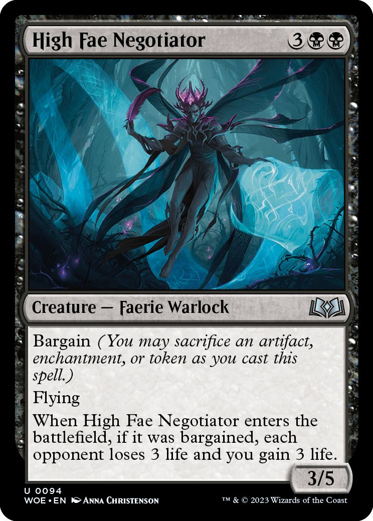 (英)【Foil】ハイフェイの交渉人 / High Fae Negotiator【WOE】 No.094