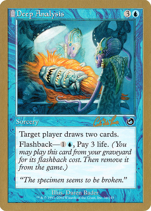 (英)綿密な分析 / Deep Analysis【WC02】 World Championship Decks 2002 Carlos Romao 金枠 No.014