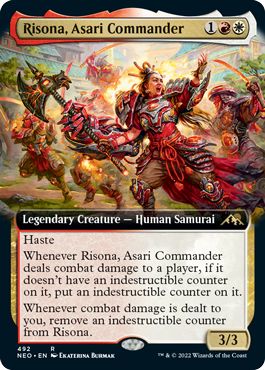 (英)【Foil】浅利の司令官、理想那 / Risona, Asari Commander ★拡張枠★ 【NEO】 No.492