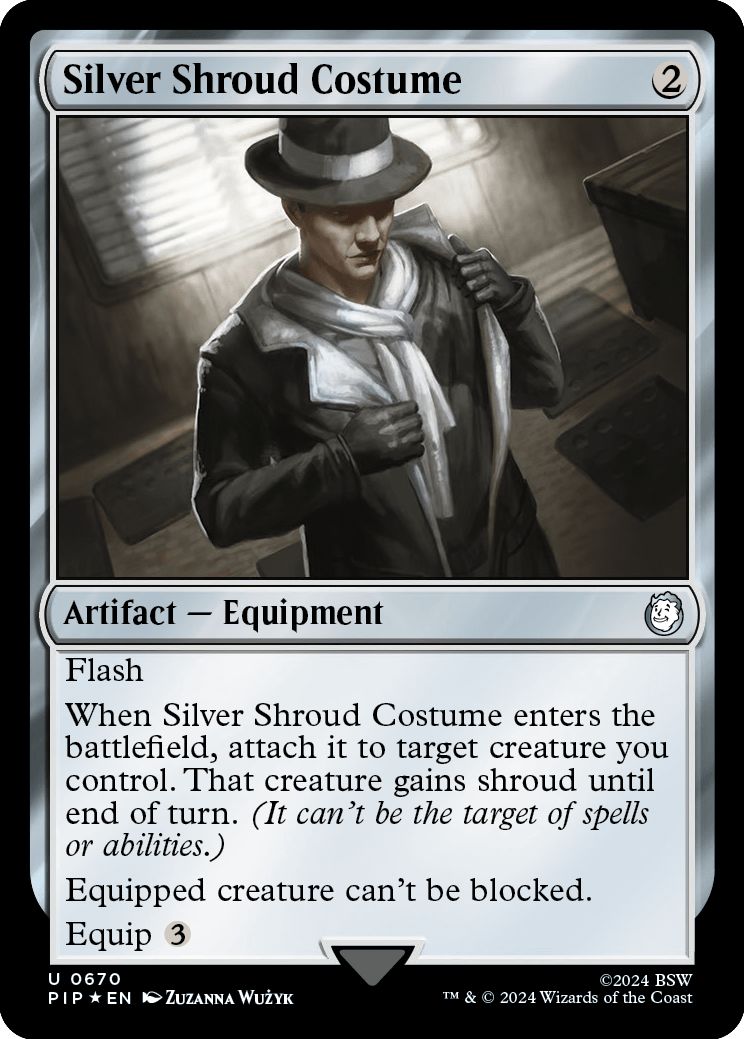 (英)【Surge-Foil】シルバー・シュラウドの衣装 / Silver Shroud Costume【PIP】 No.0670