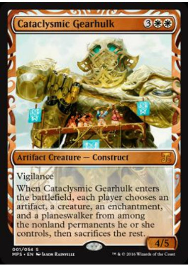 (英)【Foil】激変の機械巨人 / Cataclysmic Gearhulk【MPSKLD】部分光沢 No.001