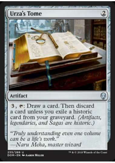 (英)【Foil】ウルザの秘本 / Urza's Tome【DOM】 No.235