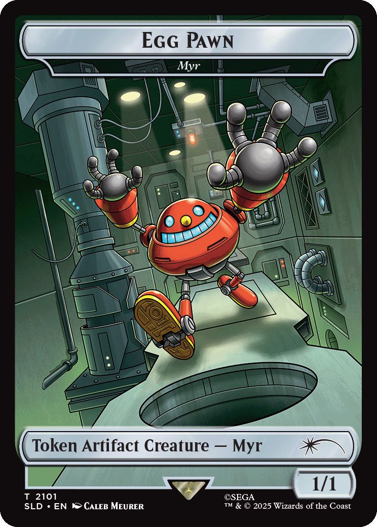 (英)Egg Pawn[マイアトークン / Myr Token]【SLD】 Secret Lair x Sonic: Turbo Gear No.2101