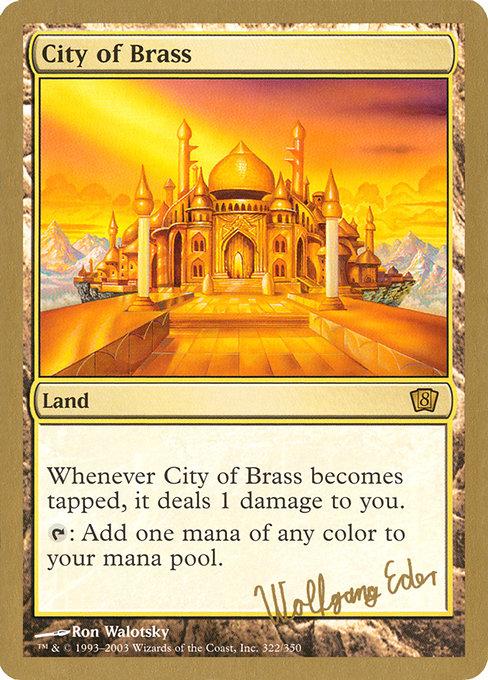 (英)真鍮の都 / City of Brass【WC03】 World Championship Decks 2003 Wolfgang Eder 金枠 No.099