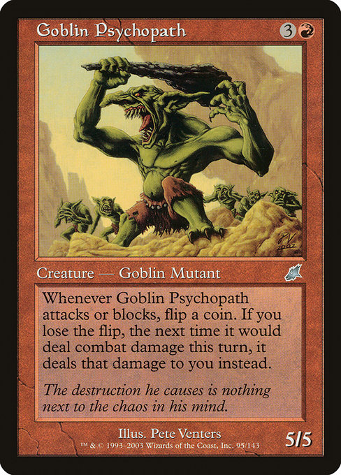 (英)【Foil】ゴブリンの人格崩壊者 / Goblin Psychopath【SCG】 No.095