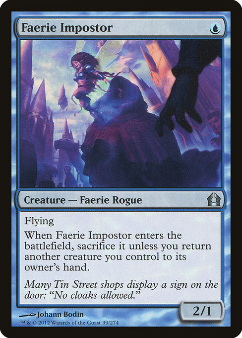 (英)【Foil】フェアリーの騙し屋 / Faerie Impostor【RTR】 No.039