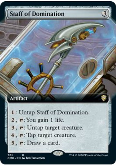 (英)【Foil】威圧の杖 / Staff of Domination ★拡張枠★ 【CMR】 No.701