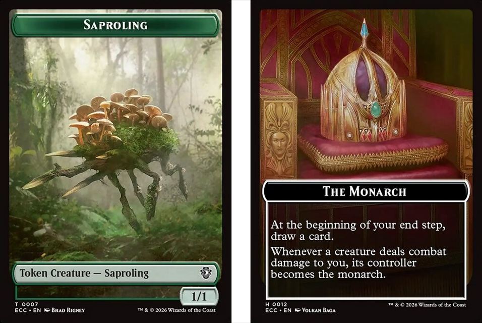(英)苗木トークン / Saproling Token No.007 - 統治者トークン / The Monarch 【ECC-TOKEN】 No.012