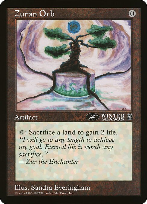 (英)ズアーの宝珠 / Zuran Orb【PRM】 アリーナプロモ 【Oversized Card】 BIG-PRM-038 ※トーナメントで使用することはできません。