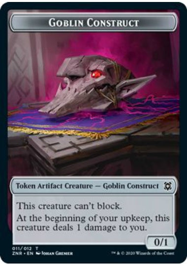 (英)ゴブリン・構築物トークン / Goblin Construct Token【ZNR-TOKEN】 No.012