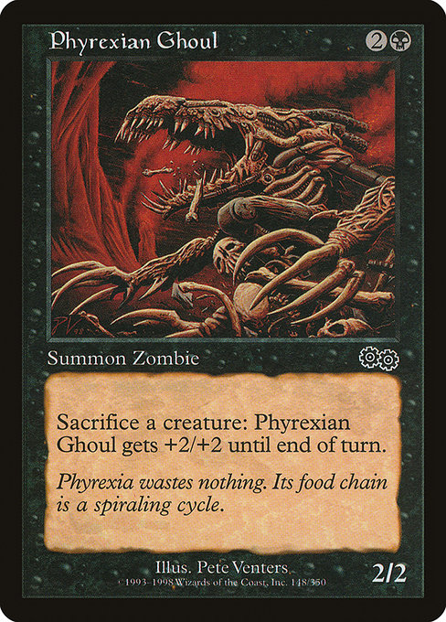 (英)ファイレクシアの食屍鬼 / Phyrexian Ghoul【USG】 No.148