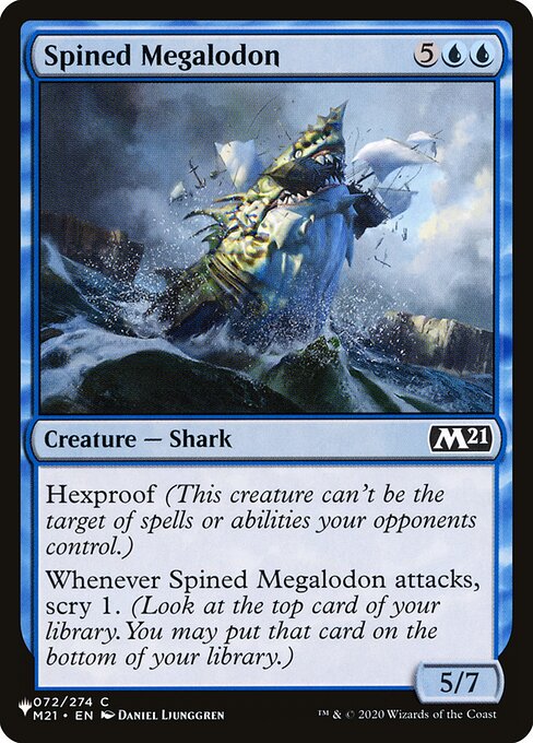 (英)有刺メガロドン / Spined Megalodon【M21】 PWシンボル付き再販 No.072