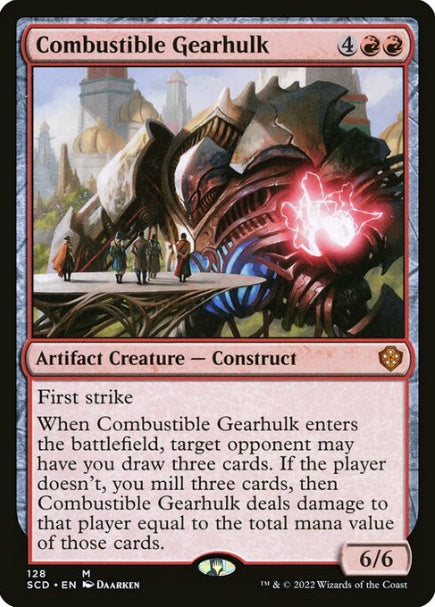 (英)焼却の機械巨人 / Combustible Gearhulk【SCD】 No.128