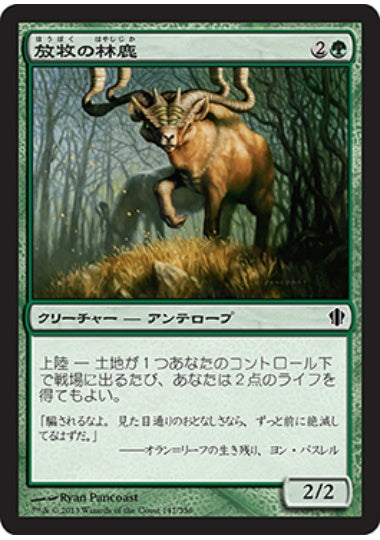 (日)放牧の林鹿 / Grazing Gladehart【C13】 No.147