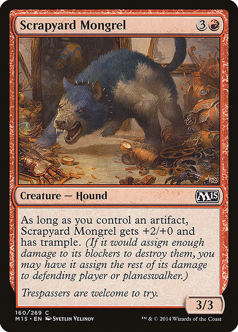 (英)【Foil】屑鉄場の雑種犬 / Scrapyard Mongrel【M15】 No.160