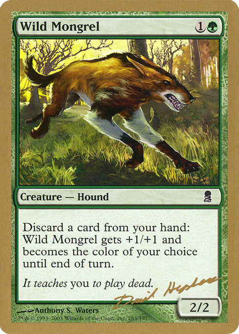 (英)野生の雑種犬 / Wild Mongrel【WC03】 World Championship Decks 2003 David Humpherys 金枠 No.089