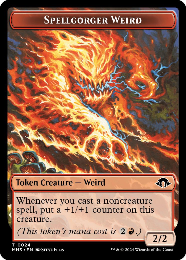 (英)呪文喰いの奇魔トークン / Spellgorger Weird Token【MH3-TOKEN】 No.024