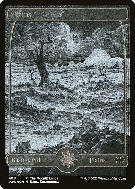 (英)【Foil】平地 / Plains【VOW】The Moonlit Lands No.408