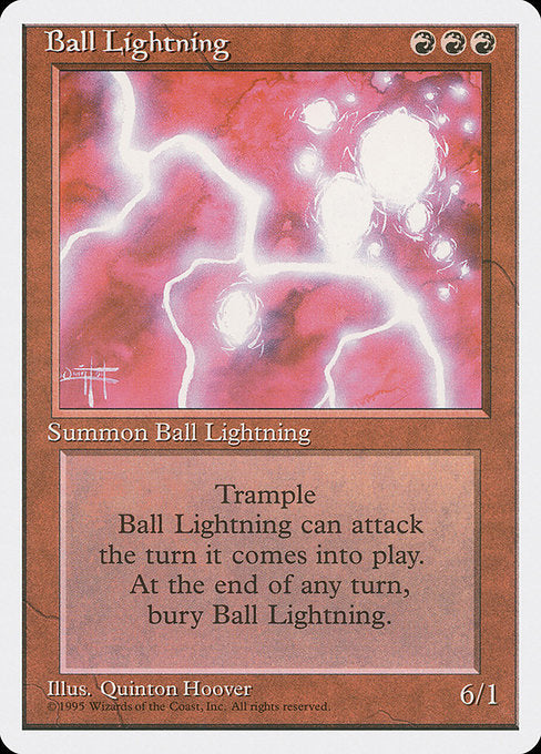 (英)ボール・ライトニング / Ball Lightning ★アルターネイト版★ 【4ED】 No.176