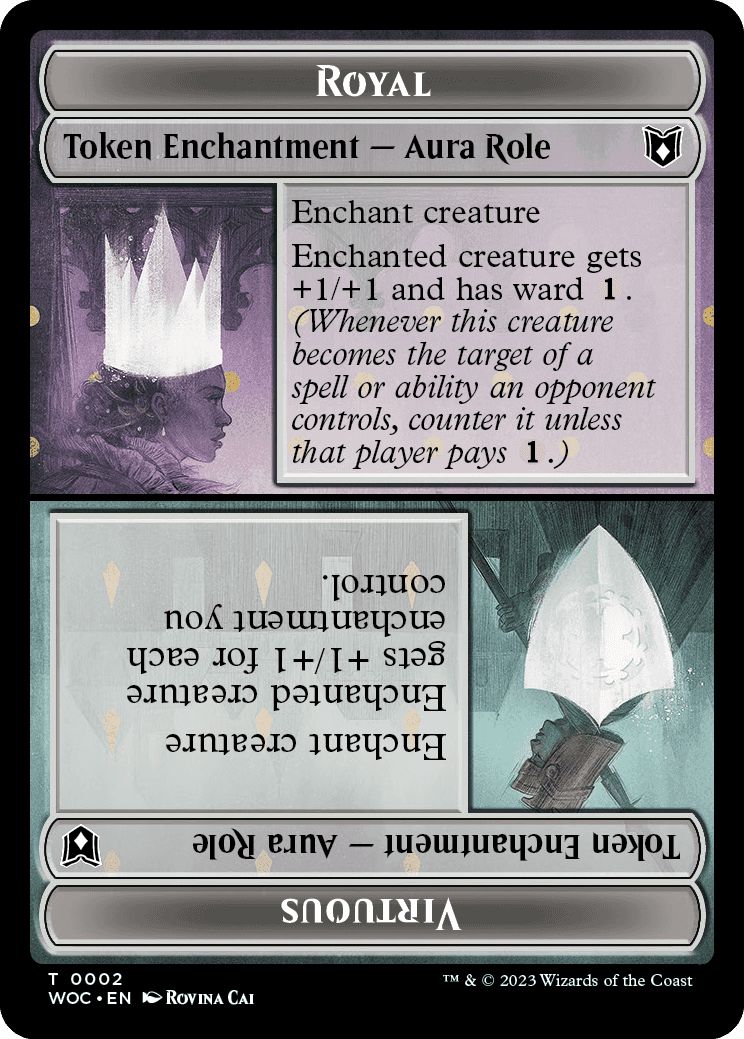 (英)王族トークン - 聖者トークン / Royal Token - Virtuous Token No.019 - コピートークン / Copy Token【WOC-TOKEN】 No.004