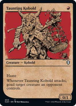 (英)嘲るコボルド / Taunting Kobold ★ショーケース枠★(ルールブック・カード) 【CLB】 No.404