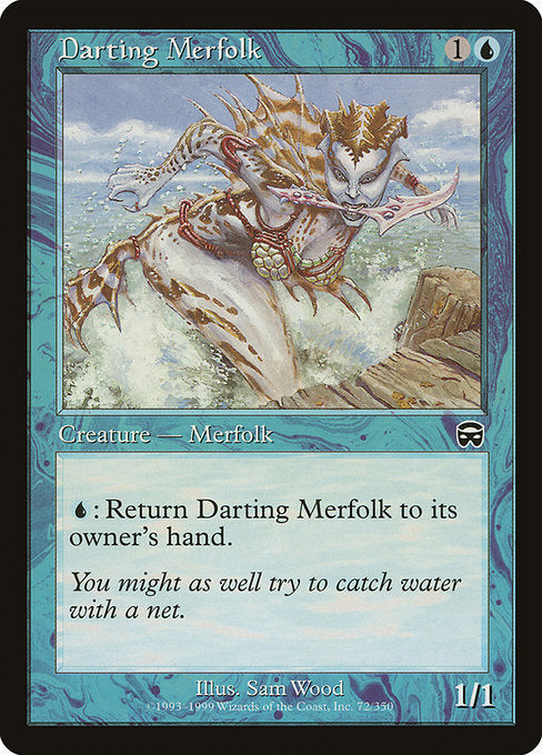 (英)【Foil】矢のごときマーフォーク / Darting Merfolk【MMQ】 No.072