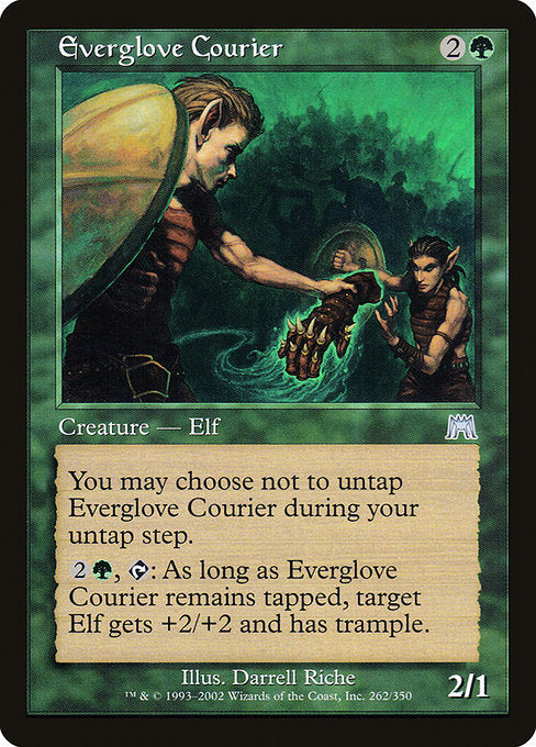 (英)【Foil】常籠手の急使 / Everglove Courier【ONS】 No.262