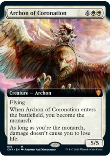 (英)【Foil】戴冠のアルコン / Archon of Coronation ★拡張枠★ 【CMR】 No.616