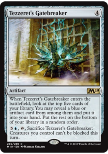(英)テゼレットの門破り / Tezzeret's Gatebreaker【M19】 プレインズウォーカーデッキ収録 No.289
