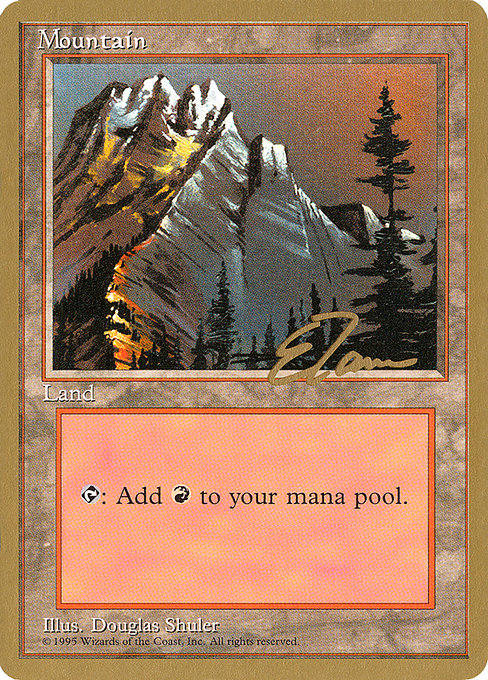 (英)山 / Mountain【PTC】 (GrayMt) ProTour NewYork Decks 1996 Eric Tam 金枠 No.297