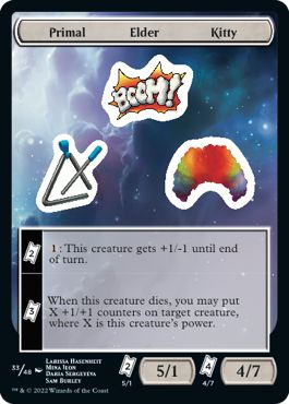 (英)Primal Elder Kitty Sticker【UNF-STICKER】 No.033