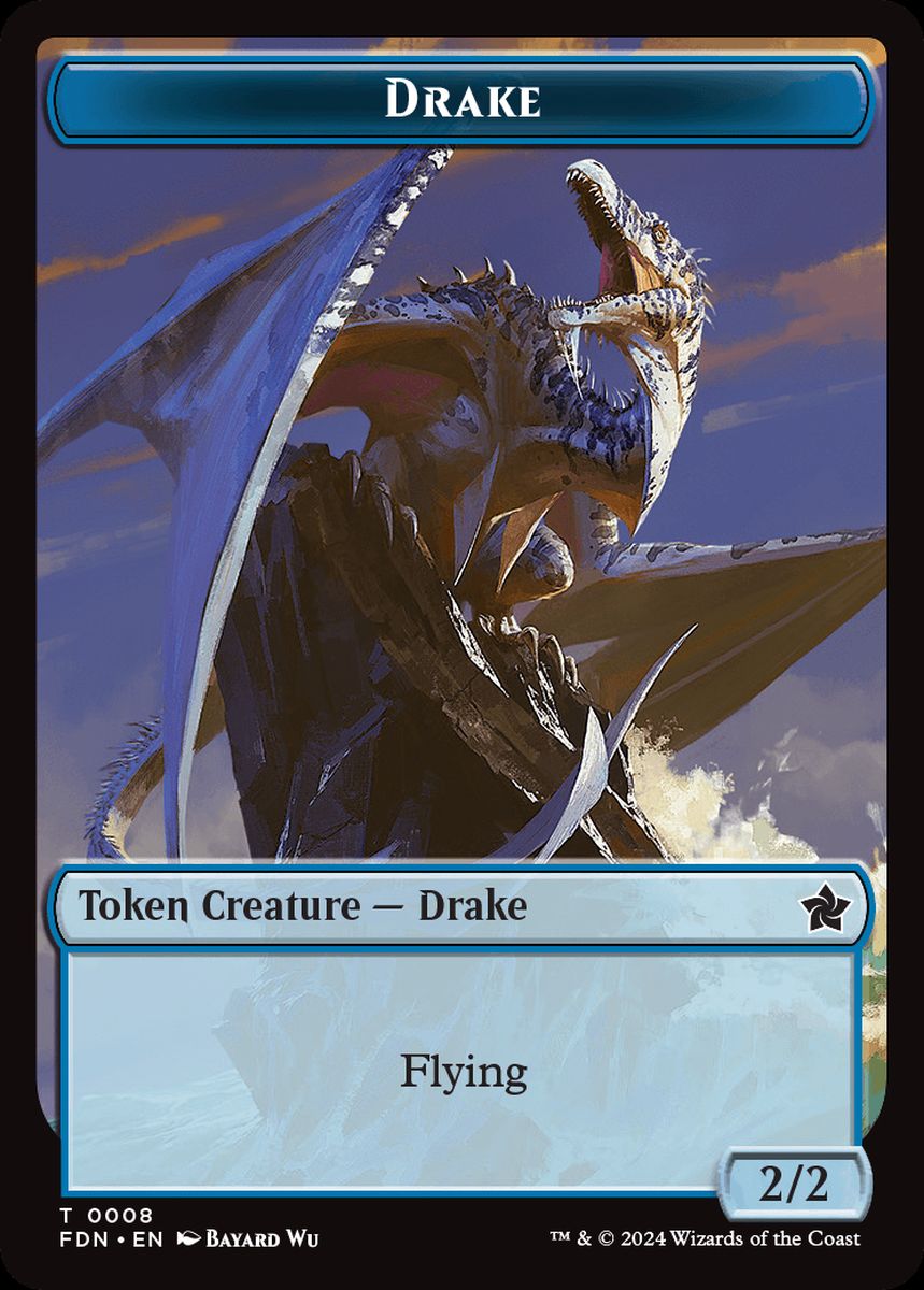 (英)ドレイクトークン / Drake Token No.008 - ゴブリントークン / Goblin Token【FDN-TOKEN】 No.018