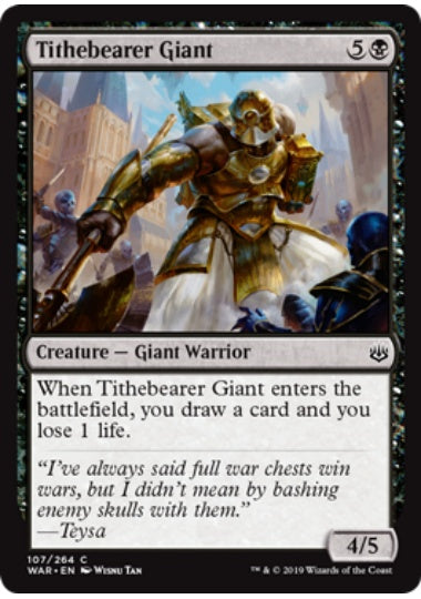(英)【Foil】税収運びの巨人 / Tithebearer Giant【WAR】 No.107