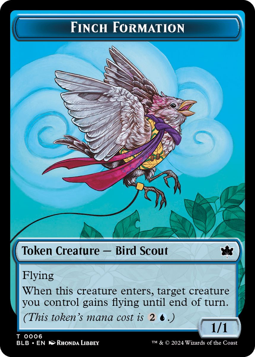 (英)スズメの陣形トークン / Finch Formation Token【BLB-TOKEN】 No.006