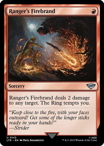 (英)【Foil】レンジャーの松明 / Ranger's Firebrand【LTR】 No.143