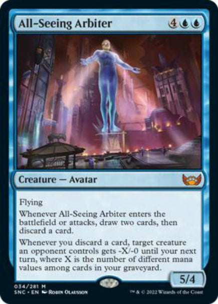 (英)【Foil】全知の調停者 / All-Seeing Arbiter【SNC】 No.034