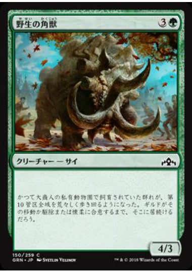 (日)野生の角獣 / Wild Ceratok【GRN】 No.150