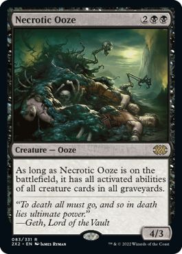 (英)【Foil】壊死のウーズ / Necrotic Ooze【2X2】 No.083