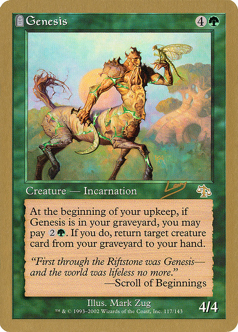 (英)起源 / Genesis【WC02】 World Championship Decks 2002 Raphael Levy 金枠 No.050