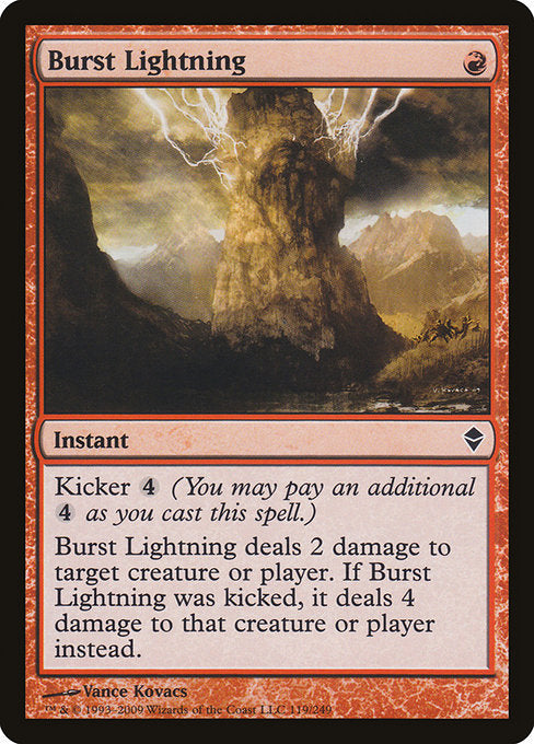 (英)【Foil】噴出の稲妻 / Burst Lightning【ZEN】 No.119