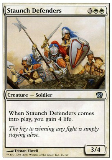 (英)【Foil】堅牢な防衛隊 / Staunch Defenders【8ED】 No.049