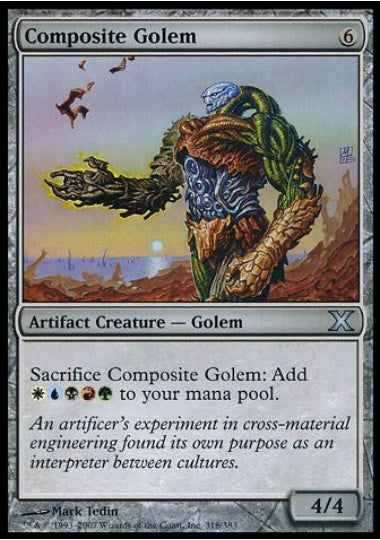 (英)【Foil】合成ゴーレム / Composite Golem【10E】 No.318