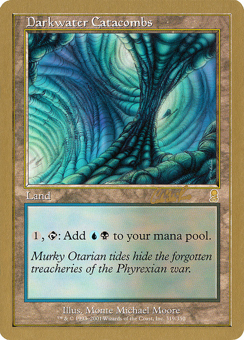 (英)ダークウォーターの地下墓地 / Darkwater Catacombs【WC02】 World Championship Decks 2002 Carlos Romao 金枠 No.081