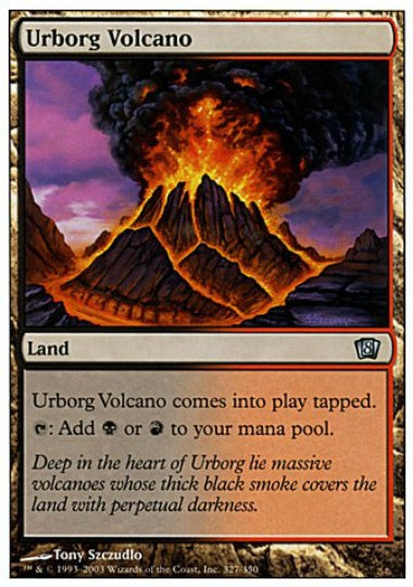 (英)アーボーグの火山 / Urborg Volcano【8ED】 No.327