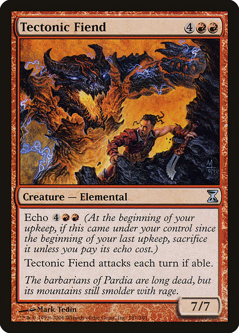 (英)【Foil】地盤の悪鬼 / Tectonic Fiend【TSP】 No.181