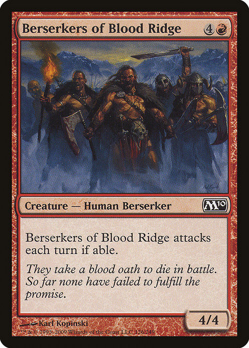 (英)血の峠の狂戦士 / Berserkers of Blood Ridge【M10】 No.126