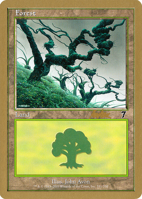 (英)森 / Forest【WC02】 World Championship Decks 2002 Brian Kibler 金枠 No.124