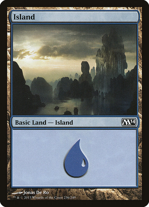 (英)【Foil】島 / Island【M14】 No.236