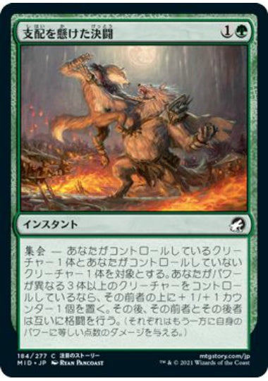(日)【Foil】支配を懸けた決闘 / Duel for Dominance【MID】 No.184